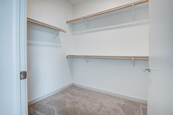 Closet with shelves